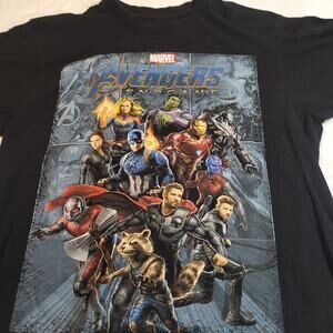 Marvel Avengers Endgame Casual T-Shirt Adult Mens Size Small S Black